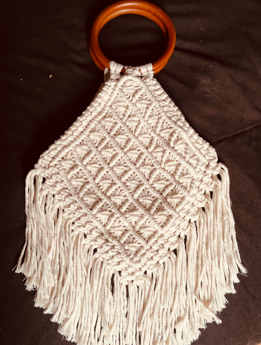 Cartera Artesanal "Boho Flecos"