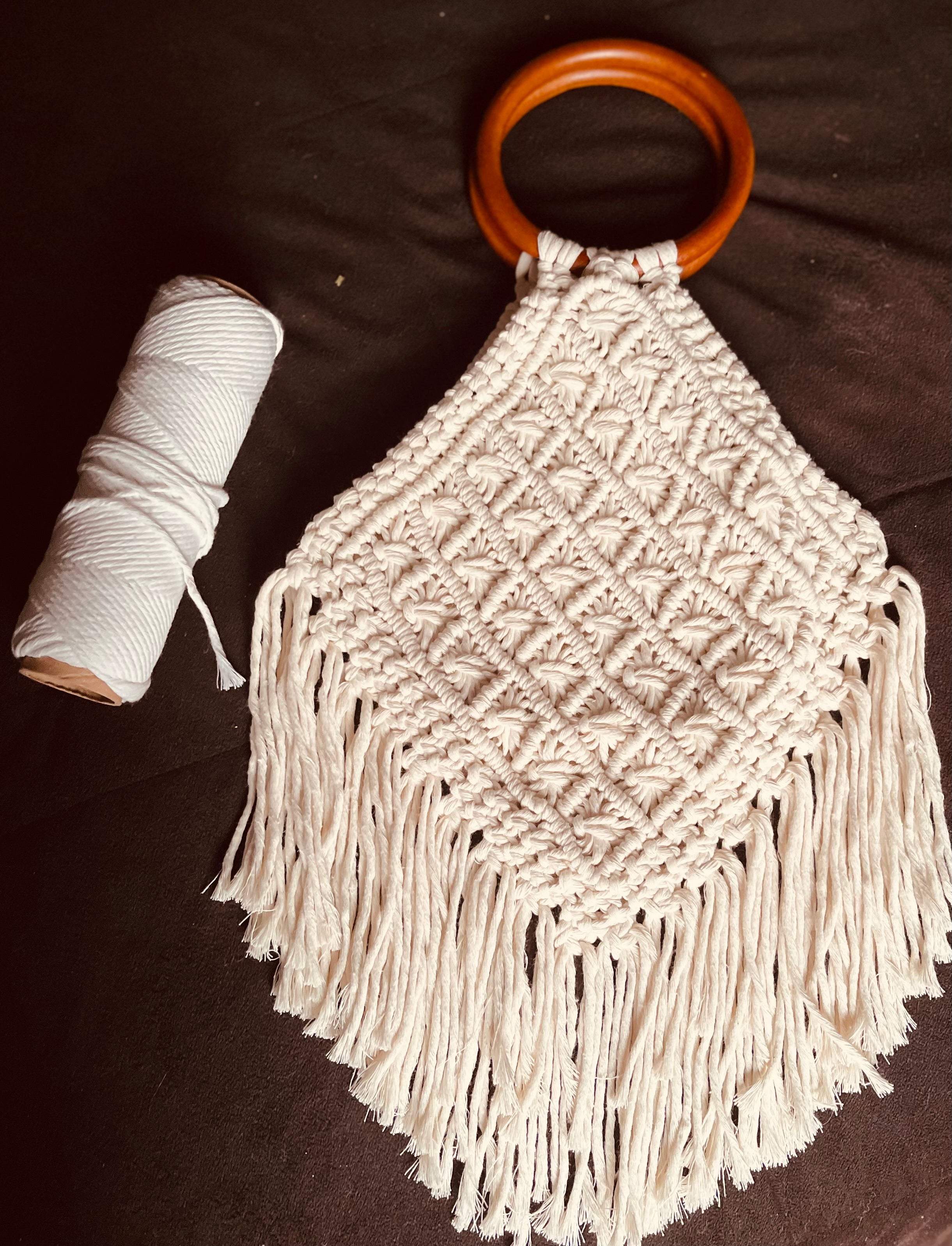 Cartera Artesanal "Boho Flecos"